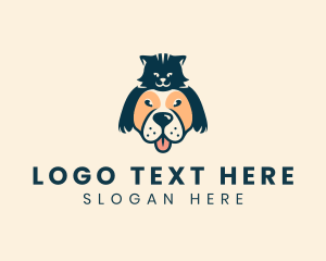 Fur - Dog Cat Pet Veterinary logo design