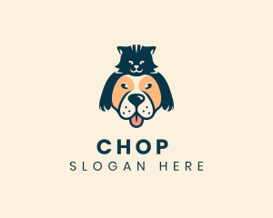 Dog Cat Pet Veterinary Logo