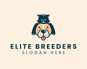 Dog Cat Pet Veterinary logo design