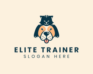 Dog Cat Pet Veterinary logo design