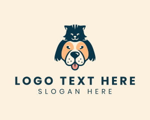 Dog Cat Pet Veterinary Logo