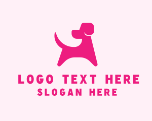 Dog - Pink Dog Veterinary logo design