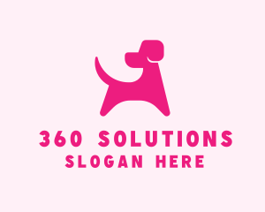 Pink Dog Veterinary logo design