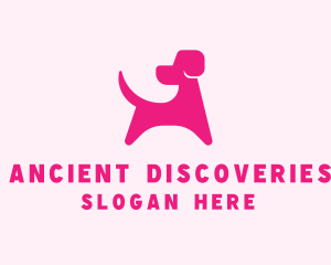 Pink Dog Veterinary logo design