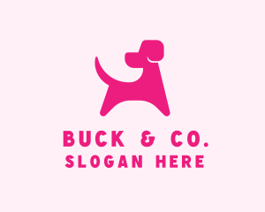 Pink Dog Veterinary logo design