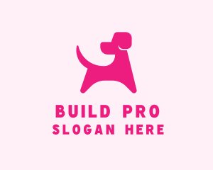 Pooch - Pink Dog Veterinary logo design