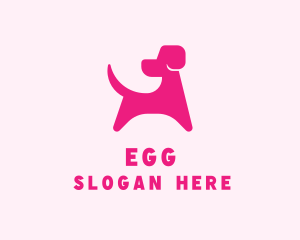 Pink Dog Veterinary logo design