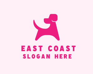 Pink Dog Veterinary logo design