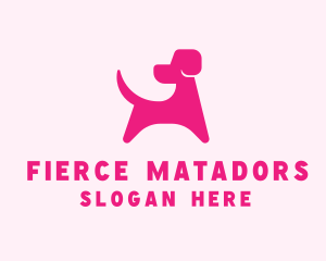 Pink Dog Veterinary logo design