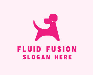 Pink Dog Veterinary logo design