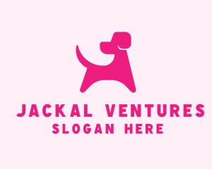 Pink Dog Veterinary logo design