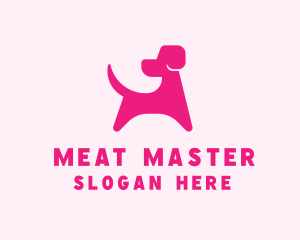 Pink Dog Veterinary logo design