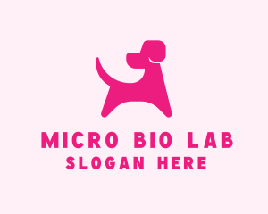 Pink Dog Veterinary logo design