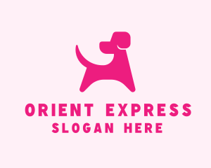 Pink Dog Veterinary logo design