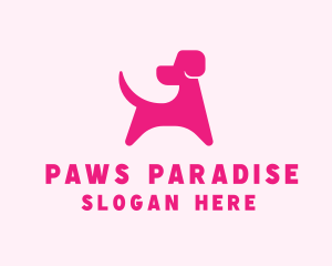 Pink Dog Veterinary logo design