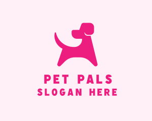 Pink Dog Veterinary logo design