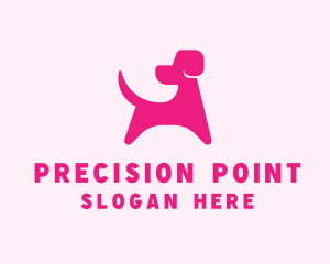 Pink Dog Veterinary logo design