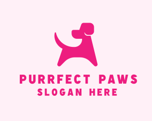 Pink Dog Veterinary logo design