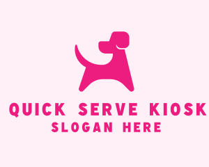 Pink Dog Veterinary logo design