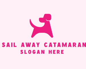 Pink Dog Veterinary logo design