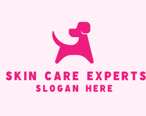 Pink Dog Veterinary logo design