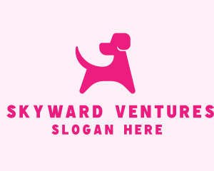 Pink Dog Veterinary logo design