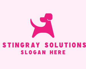 Pink Dog Veterinary logo design