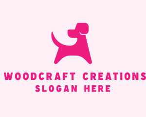 Pink Dog Veterinary logo design