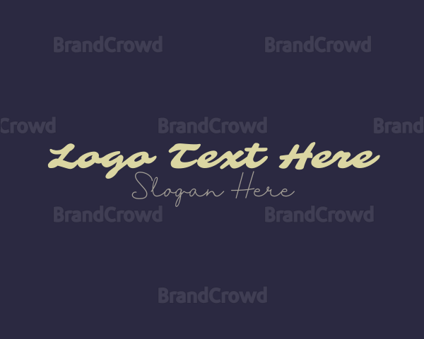 Script Generic Business Logo