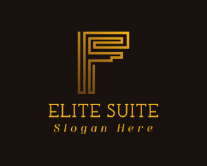 Suite - Generic Gold Letter F logo design