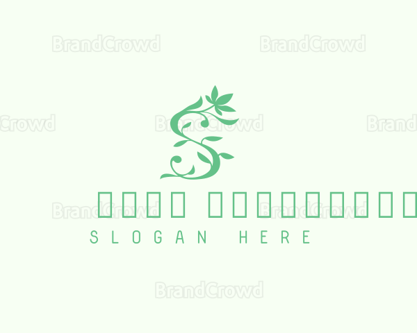 Natural Flower Beauty Letter S Logo