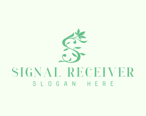 Natural Flower Beauty Letter S logo design