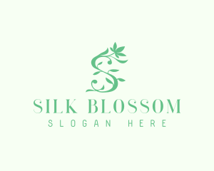 Natural Flower Beauty Letter S logo design