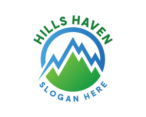 Mountain Statistic Hill logo design