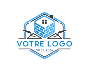 Brick - Brick Layering Trowel logo design