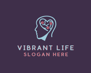 Flower Heart Mental Counselling logo design