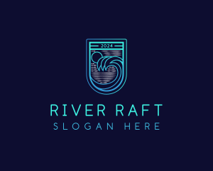 Ocean Beach Wave logo design