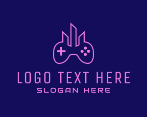 Game Developer - Gaming City Controller logo design