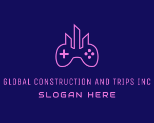 Neon - Gaming City Controller logo design