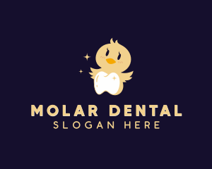 Molar - Duck Tooth Dentist logo design