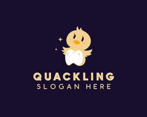 Duckling - Duck Tooth Dentist logo design