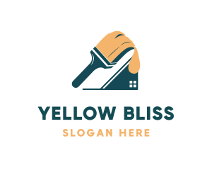 Yellow Paint House logo design