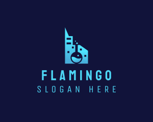 Science - Lab Flask Building logo design