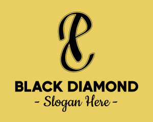 Black - Black P & S Monogram logo design