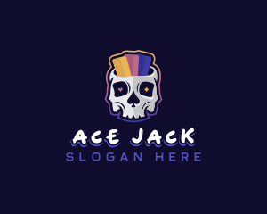 Blackjack - Skull Gaming Casino logo design