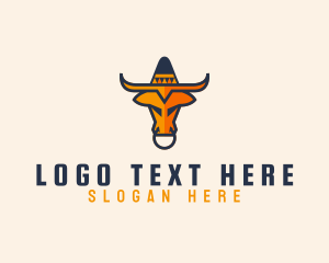Mexican - Mexican Bull Hat logo design