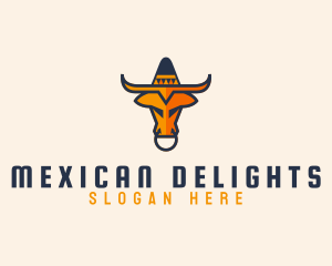 Mexican Bull Hat logo design