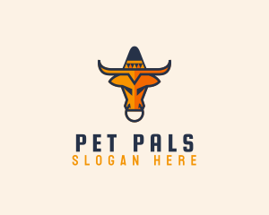 Mexican Bull Hat logo design