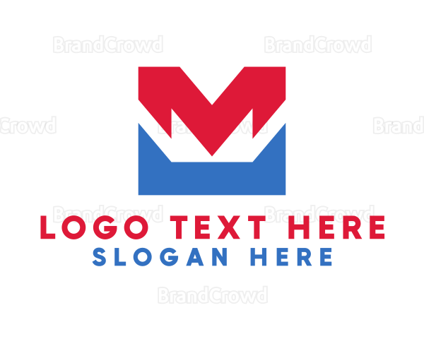 Red Blue M Logo