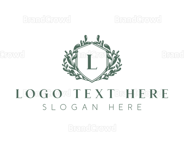 Vintage Wreath Insignia Logo